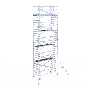 Euroscaffold Rolsteiger Professional 135x305 10,2m werkhoogte enkele voorloopleuning Rolsteiger Professional 135x305 10,2m werkhoogte enkele voorloopleuning