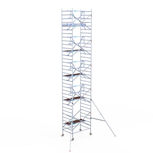 Euroscaffold Rolsteiger Professional 135x190 11,2m werkhoogte enkele voorloopleuning