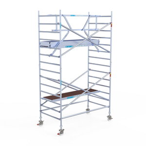 Euroscaffold Rolsteiger Professional 135x250 5,2m werkhoogte enkele voorloopleuning Rolsteiger Professional 135x250 5,2m werkhoogte enkele voorloopleuning
