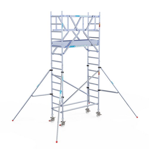 Rolsteiger Professional 75x190 5,2m werkhoogte dubbele voorloopleuning Euroscaffold Rolsteiger Professional 75x190 5,2m werkhoogte dubbele voorloopleuning