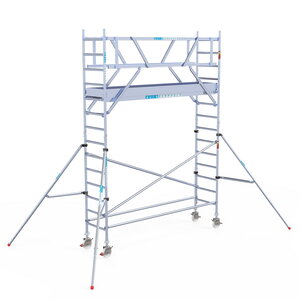 Euroscaffold Rolsteiger Professional 75x305 5,2m werkhoogte dubbele voorloopleuning Rolsteiger Professional 75x305 5,2m werkhoogte dubbele voorloopleuning