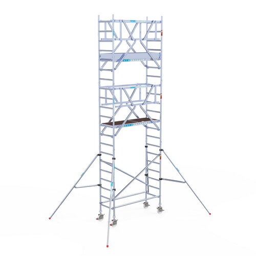 Rolsteiger Professional 75x190 7,2m werkhoogte dubbele voorloopleuning Euroscaffold Rolsteiger Professional 75x190 7,2m werkhoogte dubbele voorloopleuning