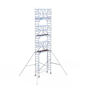 Euroscaffold Rolsteiger Professional 75x190 9,2m werkhoogte dubbele voorloopleuning Rolsteiger Professional 75x190 9,2m werkhoogte dubbele voorloopleuning