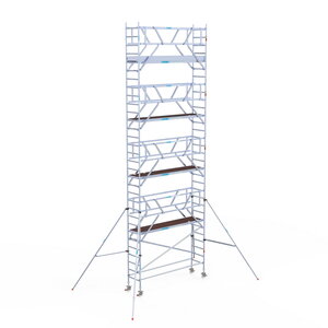 Euroscaffold Rolsteiger Professional 75x305 10,2m werkhoogte dubbele voorloopleuning Rolsteiger Professional 75x305 10,2m werkhoogte dubbele voorloopleuning