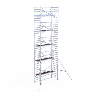 Euroscaffold Rolsteiger Professional 135x305 11,2m werkhoogte enkele voorloopleuning Rolsteiger Professional 135x305 11,2m werkhoogte enkele voorloopleuning