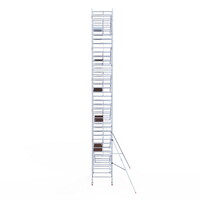 Euroscaffold Rolsteiger Professional 135x250 12,2m werkhoogte enkele voorloopleuning Euroscaffold Rolsteiger Professional 135x250 12,2m werkhoogte enkele voorloopleuning