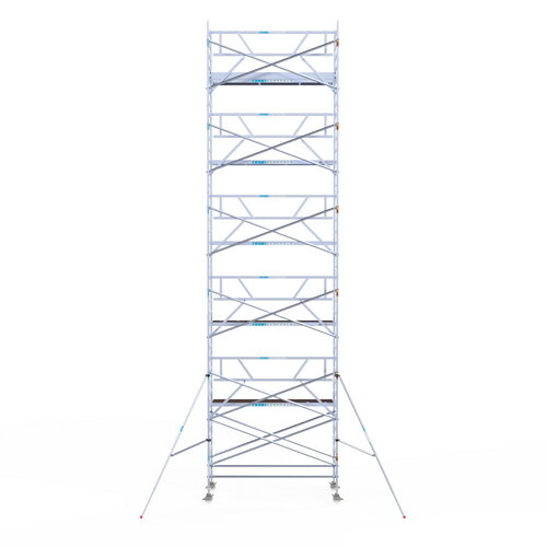 Rolsteiger Professional 135x305 12,2m werkhoogte enkele voorloopleuning Euroscaffold Rolsteiger Professional 135x305 12,2m werkhoogte enkele voorloopleuning