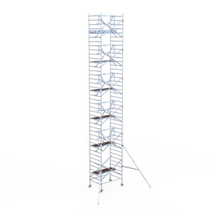 Euroscaffold Rolsteiger Professional 135x190 13,2m werkhoogte enkele voorloopleuning Rolsteiger Professional 135x190 13,2m werkhoogte enkele voorloopleuning