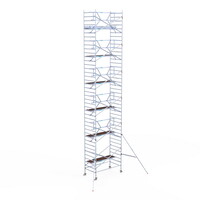 Euroscaffold Rolsteiger Professional 135x250 13,2m werkhoogte enkele voorloopleuning