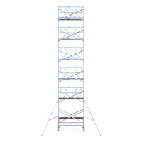 Euroscaffold Rolsteiger Professional 135x250 13,2m werkhoogte enkele voorloopleuning