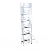 Euroscaffold Rolsteiger Professional 135x305 13,2m werkhoogte enkele voorloopleuning