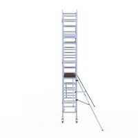 Euroscaffold Rolsteiger Professional 75 x 190 x 6,2m werkhoogte incl. lichtgewicht platform + enkele voorloopleuning