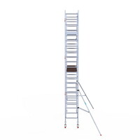 Euroscaffold Rolsteiger Professional 75 x 305 x 7,2m werkhoogte incl. lichtgewicht platform + enkele voorloopleuning