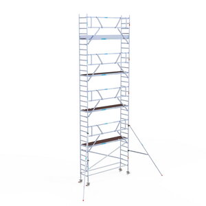 Euroscaffold Rolsteiger Professional 75 x 305 x 10,2m werkhoogte incl. lichtgewicht platform + enkele voorloopleuning Rolsteiger Professional 75 x 305 x 10,2m werkhoogte incl. lichtgewicht platform + enkele voorloopleuning