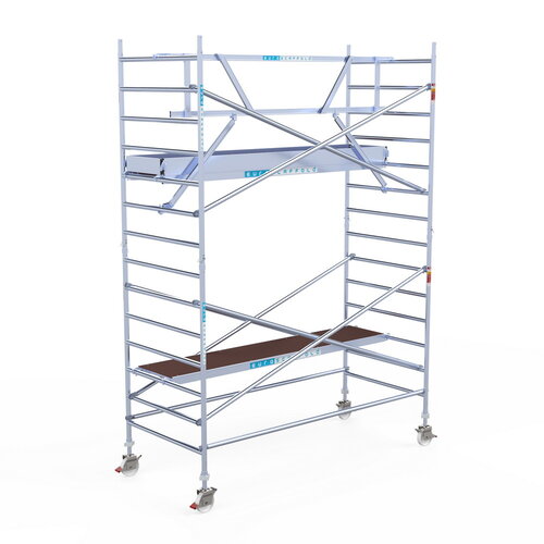 Rolsteiger Professional met enkele voorloopleuning 135 x 305 x 5,2m met lichtgewicht platform Euroscaffold Rolsteiger Professional met enkele voorloopleuning 135 x 305 x 5,2m met lichtgewicht platform