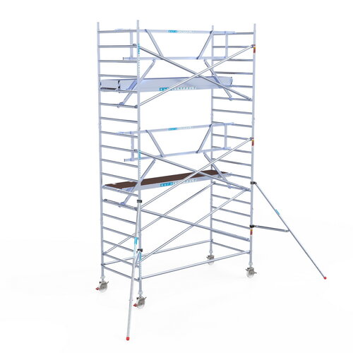 Rolsteiger Professional met enkele voorloopleuning 135 x 305 x 6,2m met lichtgewicht platform Euroscaffold Rolsteiger Professional met enkele voorloopleuning 135 x 305 x 6,2m met lichtgewicht platform