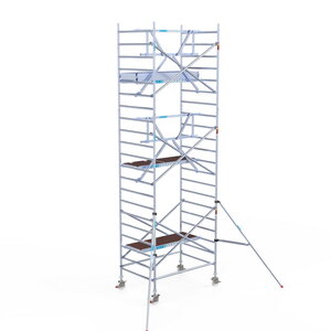 Euroscaffold Rolsteiger Professional 135x190 7,2m werkhoogte lichtgewicht enkele voorloopleuning Rolsteiger Professional 135x190 7,2m werkhoogte lichtgewicht enkele voorloopleuning