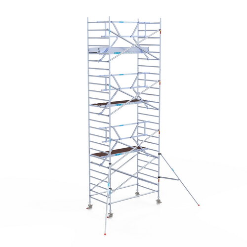 Rolsteiger Professional 135 x 250 x 8,2m werkhoogte incl. lichtgewicht platform + enkele voorloopleuning Euroscaffold Rolsteiger Professional 135 x 250 x 8,2m werkhoogte incl. lichtgewicht platform + enkele voorloopleuning