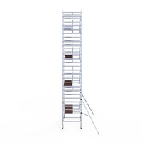 Euroscaffold Rolsteiger Professional 135 x 250 x 9,2m werkhoogte incl. lichtgewicht platform + enkele voorloopleuning
