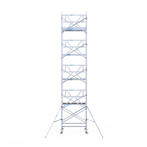 Rolsteiger Professional 135 x 190 x 10,2m werkhoogte incl. lichtgewicht platform + enkele voorloopleuning Euroscaffold Rolsteiger Professional 135 x 190 x 10,2m werkhoogte incl. lichtgewicht platform + enkele voorloopleuning