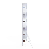 Euroscaffold Rolsteiger Professional 135 x 190 x 13,2m werkhoogte incl. lichtgewicht platform + enkele voorloopleuning