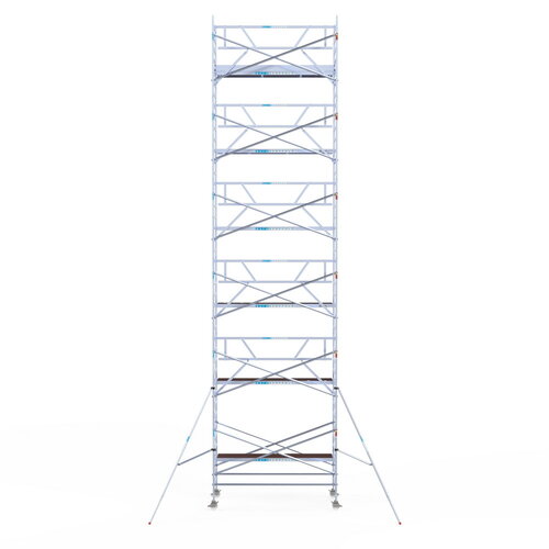 Rolsteiger Professional 135 x 305 x 13,2m werkhoogte incl. lichtgewicht platform + enkele voorloopleuning Euroscaffold Rolsteiger Professional 135 x 305 x 13,2m werkhoogte incl. lichtgewicht platform + enkele voorloopleuning