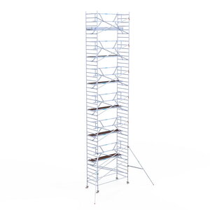 Euroscaffold Rolsteiger Professional 135 x 305 x 14,2m werkhoogte incl. lichtgewicht platform + enkele voorloopleuning Rolsteiger Professional 135 x 305 x 14,2m werkhoogte incl. lichtgewicht platform + enkele voorloopleuning