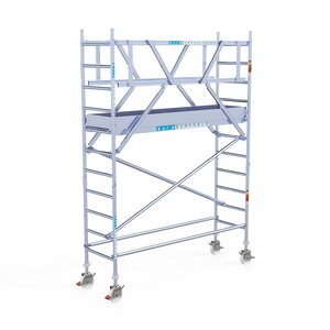 Euroscaffold Rolsteiger Professional 75x250 4,2m lichtgewicht platform dubbele voorloopleuning Rolsteiger Professional 75x250 4,2m lichtgewicht platform dubbele voorloopleuning