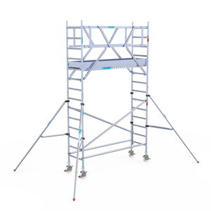 Euroscaffold Rolsteiger Professional 75x250 5,2m lichtgewicht platform dubbele voorloopleuning Rolsteiger Professional 75x250 5,2m lichtgewicht platform dubbele voorloopleuning