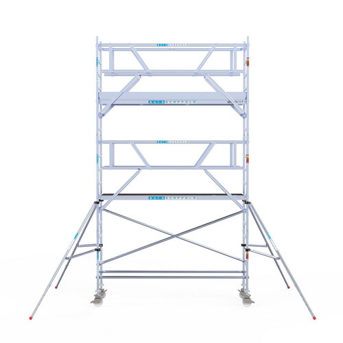 Rolsteiger Professional 75 x 305 x 6,2m incl. lichtgewicht platform + dubbele voorloopleuning Euroscaffold Rolsteiger Professional 75 x 305 x 6,2m incl. lichtgewicht platform + dubbele voorloopleuning