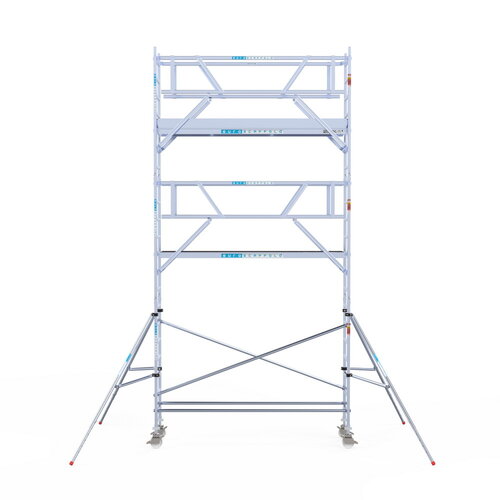 Rolsteiger Professional 75 x 305 x 7,2m incl. lichtgewicht platform + dubbele voorloopleuning Euroscaffold Rolsteiger Professional 75 x 305 x 7,2m incl. lichtgewicht platform + dubbele voorloopleuning