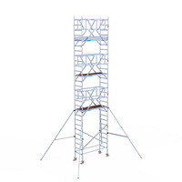 Euroscaffold Rolsteiger Professional 75 x 190 x 9,2m incl. lichtgewicht platform + dubbele voorloopleuning