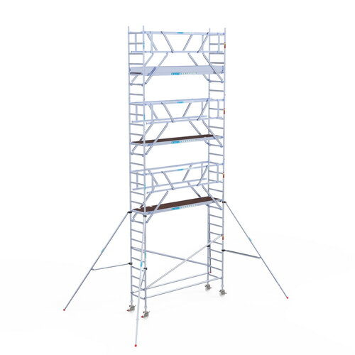 Rolsteiger Professional 75 x 305 x 9,2m incl. lichtgewicht platform + dubbele voorloopleuning Euroscaffold Rolsteiger Professional 75 x 305 x 9,2m incl. lichtgewicht platform + dubbele voorloopleuning