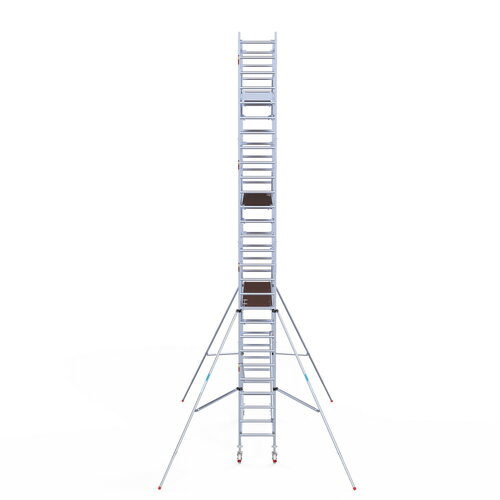 Rolsteiger Professional 75 x 305 x 9,2m incl. lichtgewicht platform + dubbele voorloopleuning Euroscaffold Rolsteiger Professional 75 x 305 x 9,2m incl. lichtgewicht platform + dubbele voorloopleuning