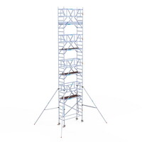 Euroscaffold Rolsteiger Professional 75 x 190 x 10,2m incl. lichtgewicht platform + dubbele voorloopleuning