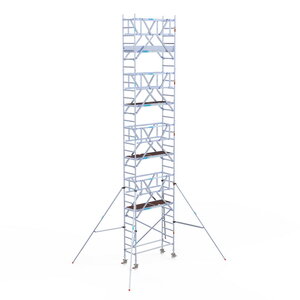 Euroscaffold Rolsteiger Professional 75x190 10,2m lichtgewicht platform dubbele voorloopleuning Rolsteiger Professional 75x190 10,2m lichtgewicht platform dubbele voorloopleuning