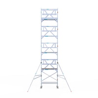 Euroscaffold Rolsteiger Professional 75 x 190 x 10,2m incl. lichtgewicht platform + dubbele voorloopleuning