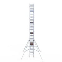 Euroscaffold Rolsteiger Professional 75 x 190 x 10,2m incl. lichtgewicht platform + dubbele voorloopleuning