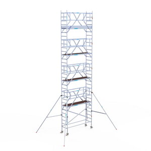 Euroscaffold Rolsteiger Professional 75x250 10,2m lichtgewicht platform dubbele voorloopleuning Rolsteiger Professional 75x250 10,2m lichtgewicht platform dubbele voorloopleuning