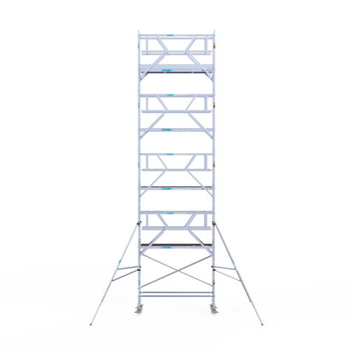 Rolsteiger Professional 75 x 250 x 10,2m incl. lichtgewicht platform + dubbele voorloopleuning Euroscaffold Rolsteiger Professional 75 x 250 x 10,2m incl. lichtgewicht platform + dubbele voorloopleuning