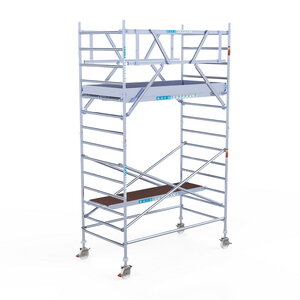 Euroscaffold Rolsteiger Professional 135x250 5,2m werkhoogte carbon vloer dubbele voorloopleuning Rolsteiger Professional 135x250 5,2m werkhoogte carbon vloer dubbele voorloopleuning