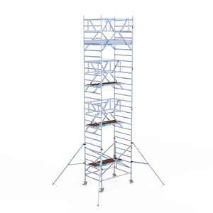 Euroscaffold Rolsteiger Professional 135x190 9,2m werkhoogte carbon vloer dubbele voorloopleuning Rolsteiger Professional 135x190 9,2m werkhoogte carbon vloer dubbele voorloopleuning