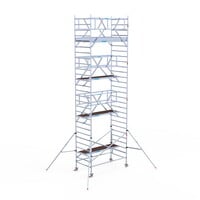 Euroscaffold Rolsteiger Professional 135x250 9,2m werkhoogte carbon vloer dubbele voorloopleuning Euroscaffold Rolsteiger Professional 135x250 9,2m werkhoogte carbon vloer dubbele voorloopleuning