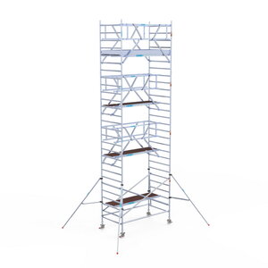 Euroscaffold Rolsteiger Professional 135x250 9,2m werkhoogte carbon vloer dubbele voorloopleuning Rolsteiger Professional 135x250 9,2m werkhoogte carbon vloer dubbele voorloopleuning