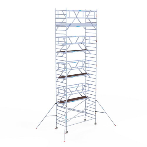 Rolsteiger Professional 135x305 10,2m werkhoogte carbon vloer dubbele voorloopleuning Euroscaffold Rolsteiger Professional 135x305 10,2m werkhoogte carbon vloer dubbele voorloopleuning
