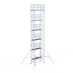 Euroscaffold Rolsteiger Professional 135x250 13,2m werkhoogte carbon vloer dubbele voorloopleuning Rolsteiger Professional 135x250 13,2m werkhoogte carbon vloer dubbele voorloopleuning