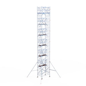Euroscaffold Rolsteiger Professional 135x190 14,2m werkhoogte carbon vloer dubbele voorloopleuning Rolsteiger Professional 135x190 14,2m werkhoogte carbon vloer dubbele voorloopleuning
