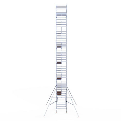 Rolsteiger Professional 135x190 14,2m werkhoogte carbon vloer dubbele voorloopleuning Euroscaffold Rolsteiger Professional 135x190 14,2m werkhoogte carbon vloer dubbele voorloopleuning