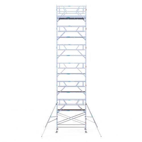 Rolsteiger Professional 135x305 14,2m werkhoogte carbon vloer dubbele voorloopleuning Euroscaffold Rolsteiger Professional 135x305 14,2m werkhoogte carbon vloer dubbele voorloopleuning