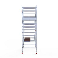 Euroscaffold Rolsteiger Professional 135x190 5,2m werkhoogte dubbele voorloopleuning Euroscaffold Rolsteiger Professional 135x190 5,2m werkhoogte dubbele voorloopleuning
